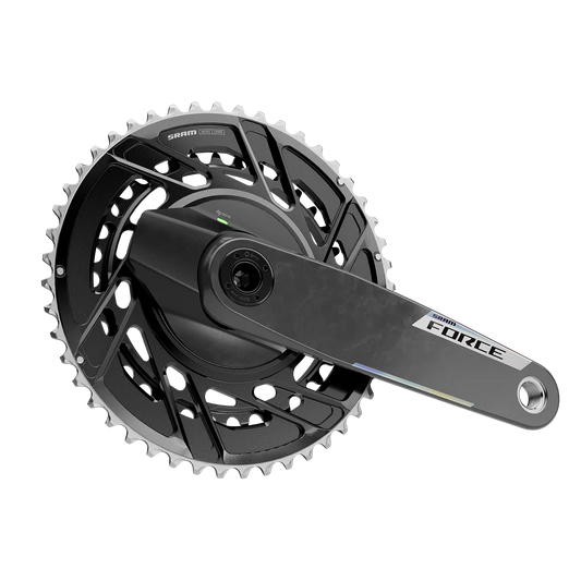 SRAM Force AXS Power Meter Crankset - 170mm, 12-Speed, 50/37t Thread Mount, 8-Bolt PM Spider, DUB Spindle, Carbon, E1