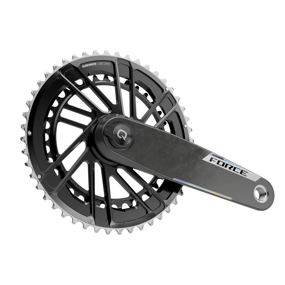 SRAM Force AXS Power Meter Crankset - 170mm, 12-Speed, 50/37t Thread Mount, 8-Bolt PM Spider, DUB Spindle, Carbon, E1