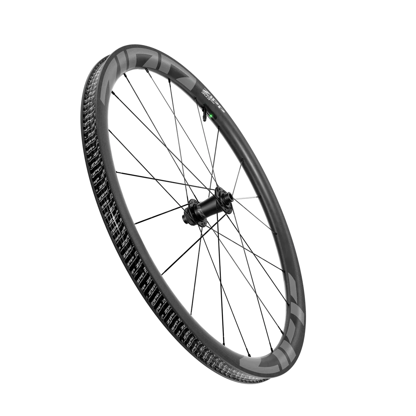 Zipp 303 SW Front Wheel - 700, 12 x 100mm, Center-Lock, Tubeless, Carbon, w/ Wheel Sensor, A1